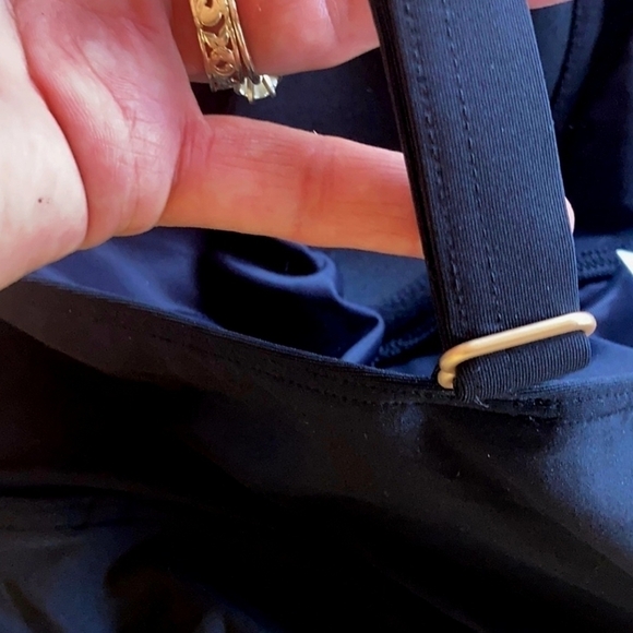 Land’s End Black Swimsuit Dress w/ Shorts Plus Size 24W Adjustable Straps EUC - Picture 7 of 11